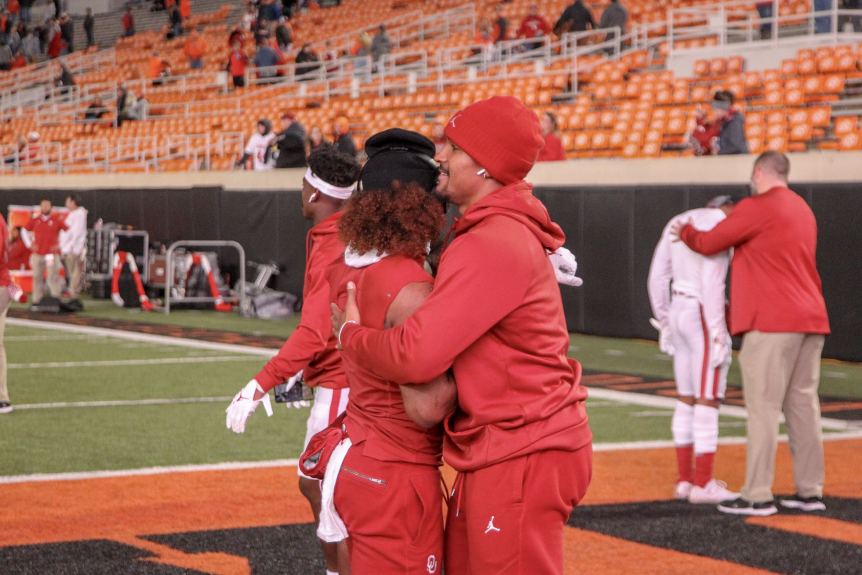 Brendan Radley-Hiles and Jalen Hurts